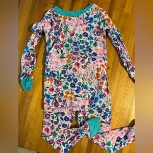 Little Sleepies Limited Edition Floral 2 piece pajamas. 2T.